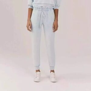 NWT Something Navy “Meghan Paperbag” Jogger Sweatpants!